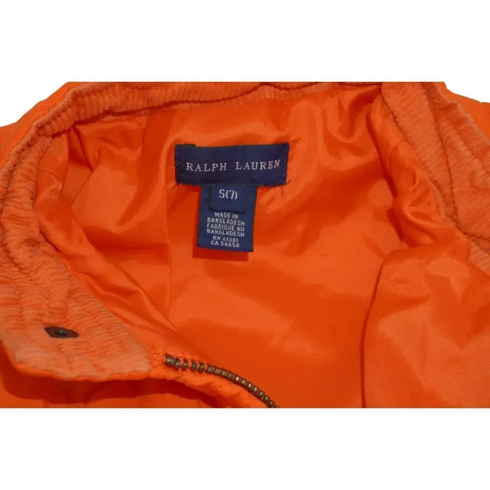 Ralph Lauren Kids Quilted Orange Jacket Size S (7) – Equestrian Riding Style